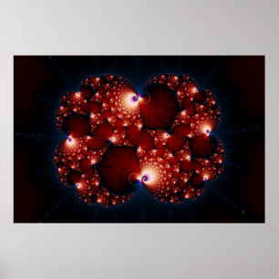 Opposites Attract - Fractal Art Poster