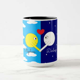 Opposites Attract - Sun & Moon in Love:  Mug