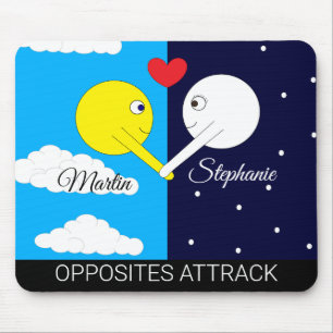 Opposites: Sun & Moon Mouse Mat