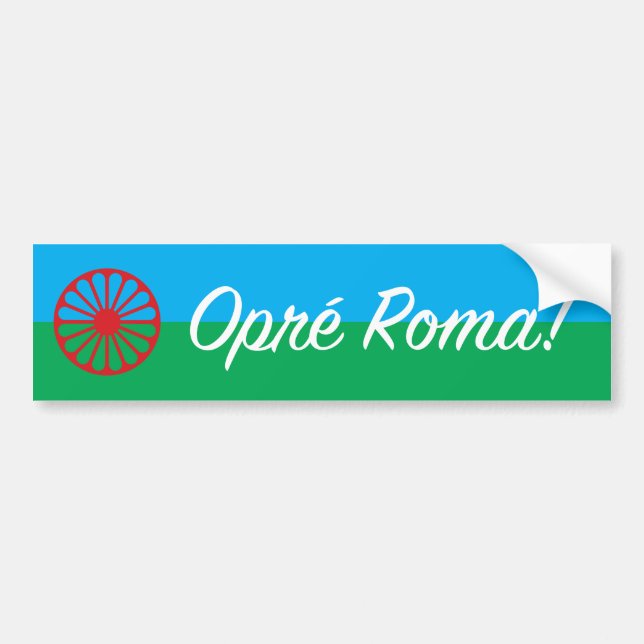 Opre Roma bumper sticker (Front)