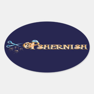 Opshernish Oval Sticker