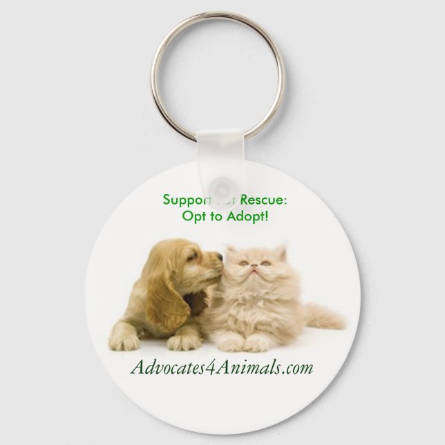 Opt to Adopt- KEYCHAIN (Front)