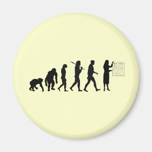 Optemetrist Optical Eye Doctor Evolution Eye Chart Magnet