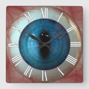Opthalmologist Eye Doctor Weird Fun Blue Eye Clock