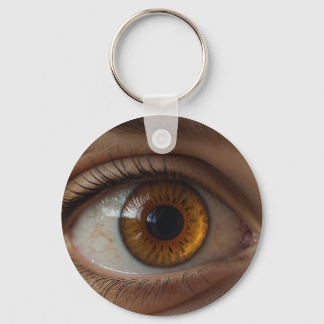 Opthalmologist Eye Doctor Weird Fun Hazel Eye Key Ring (Front)
