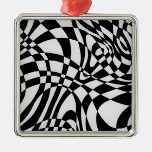 Optic #1a by Michael Moffa Metal Tree Decoration