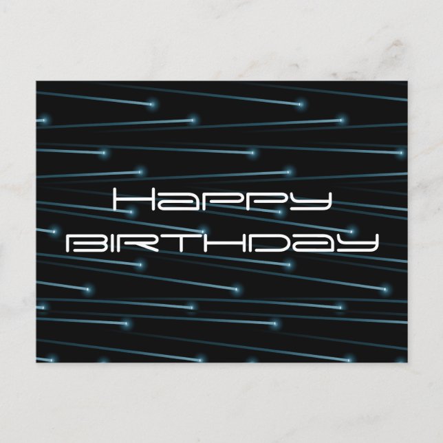 Optic fibre cables postcard (Front)