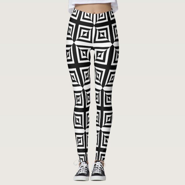 optical diamonds leggings (Front)
