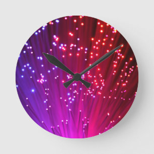 Optical Fibres Round Clock
