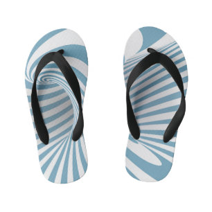 Optical illusion 3 kid's flip flops