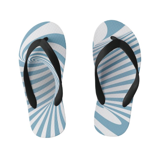 Optical illusion 3 kid's flip flops (Footbed)