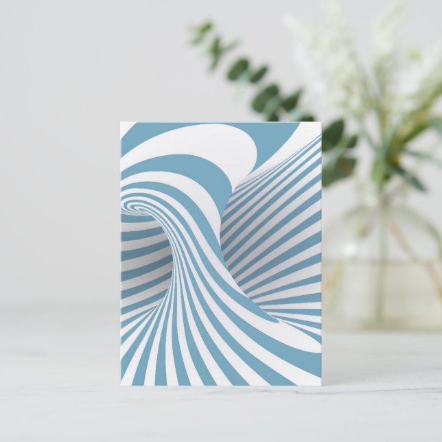 Optical illusion 3 postcard (Standing Front)