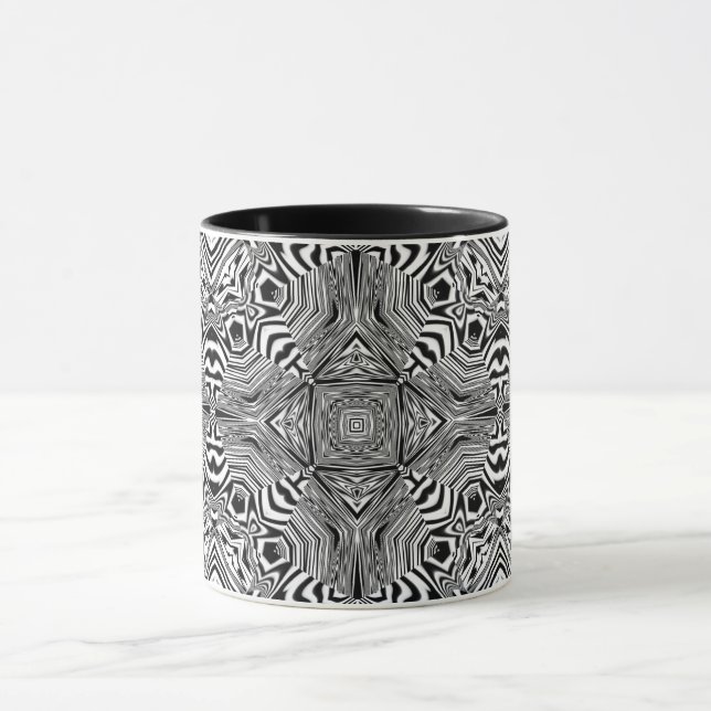 Optical Illusion 4 Abstract Design Mug (Center)