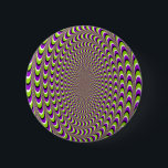 Optical Illusion 6 Cm Round Badge<br><div class="desc">Make people go crazy looking at this illusion. You get into state of hypnotism.</div>