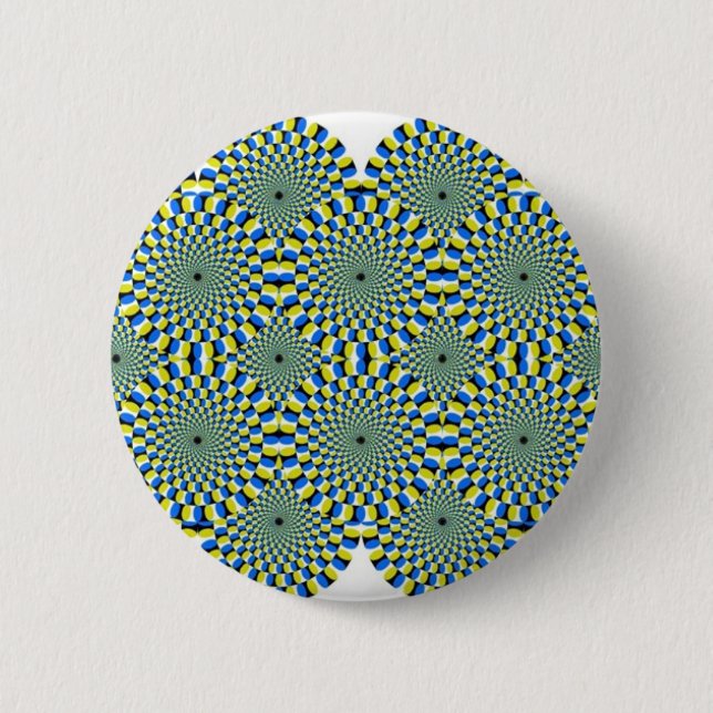 optical illusion 6 cm round badge (Front)