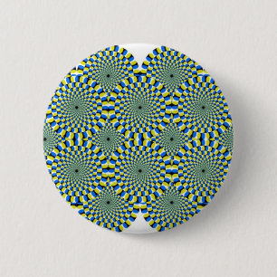 optical illusion 6 cm round badge