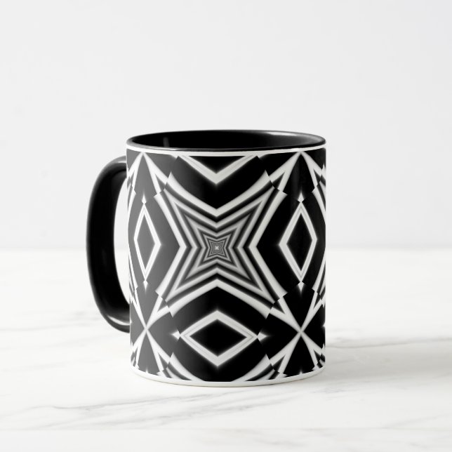 Optical Illusion 9 Abstract Design Mug (Front Left)