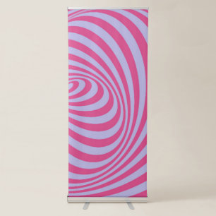 Optical illusion 9 retractable banner