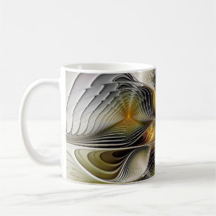 Optical Illusion Abstract 3D Fractal With Depth Coffee Mug