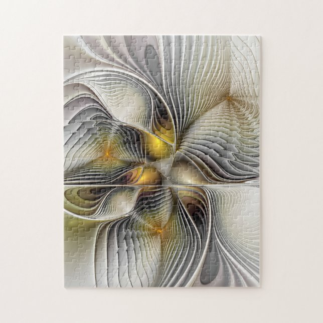 Optical Illusion Abstract 3D Fractal With Depth Jigsaw Puzzle (Vertical)