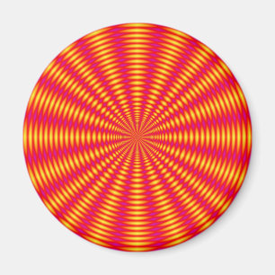 Optical illusion abstract design. magnet