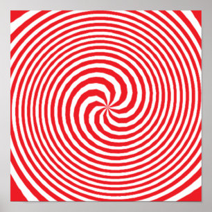 Optical Illusion Abstract Pattern Poster