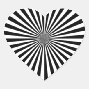 Optical Illusion Allows One To See Ones Brainwaves Heart Sticker