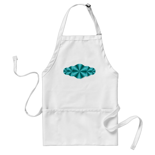 Optical Illusion Aqua Apron (Front)