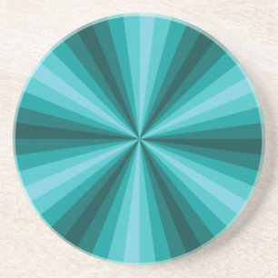 Optical Illusion Aqua Coaster