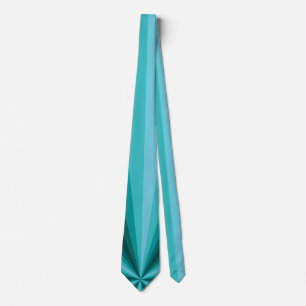 Optical Illusion Aqua Men's Neck Tie