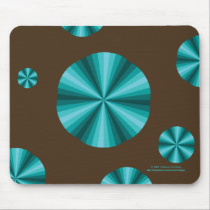 Optical Illusion Aqua Mousepad