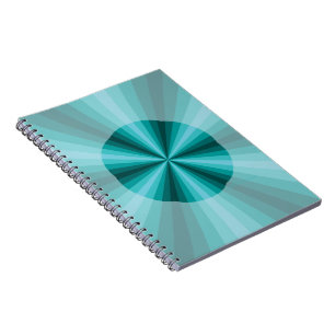 Optical Illusion Aqua Notebook