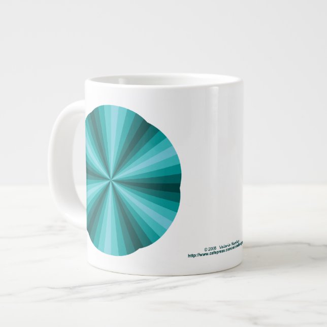 Optical Illusion Aqua Speciality Mug (Front Left)