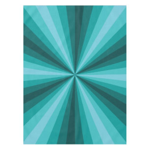 Optical Illusion Aqua Tablecloth