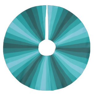 Optical Illusion Aqua Tree Skirt