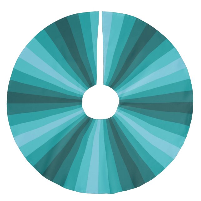 Optical Illusion Aqua Tree Skirt (Front)