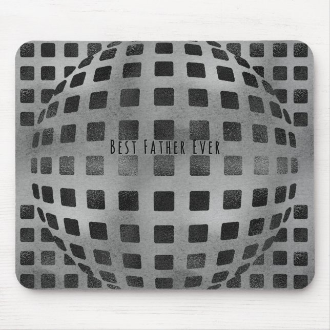 Optical Illusion - Best Dad Ever - Mousepad Design (Front)