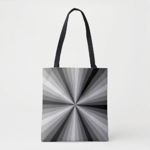 Optical Illusion Black All-Over-Print Bag