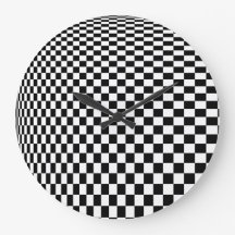 Optical Illusion Black and White Checkers
