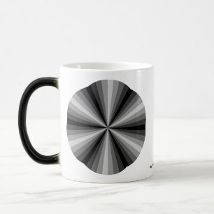 Optical Illusion Black Mug