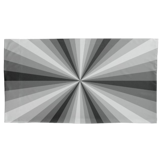 Optical Illusion Black Pillow Case (Front)