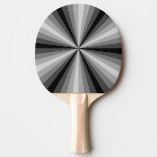 Optical Illusion Black Ping Pong Paddle