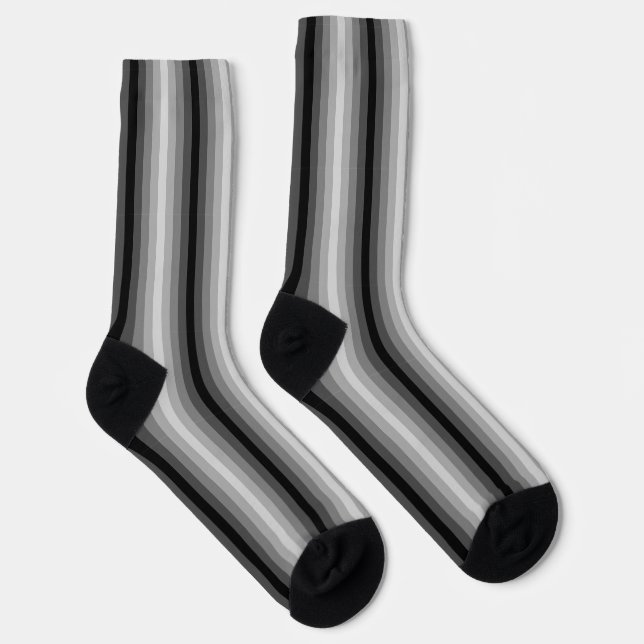 Optical Illusion Black Socks (Right)
