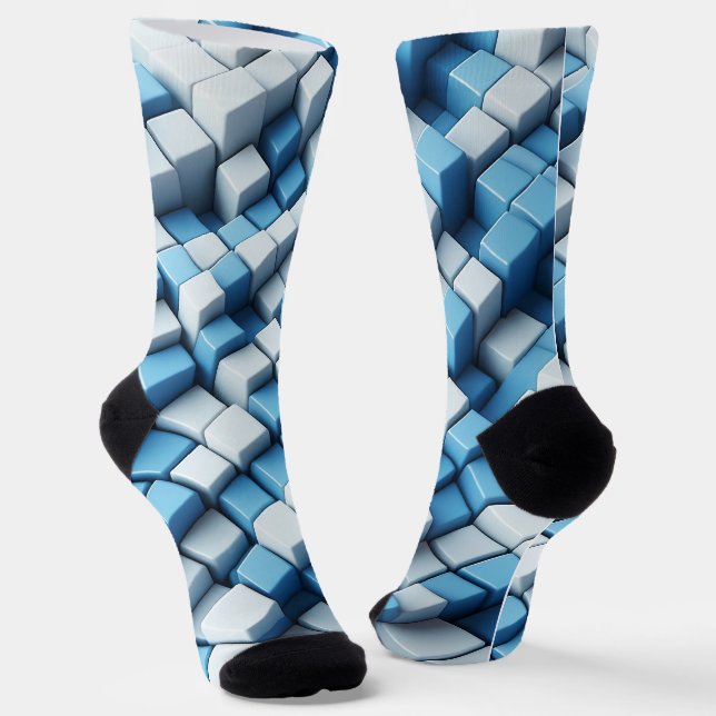 🔳Optical Illusion Block Socks (Angled)
