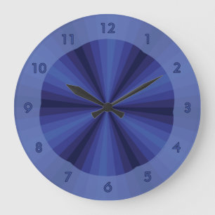 Optical Illusion Blue Clock