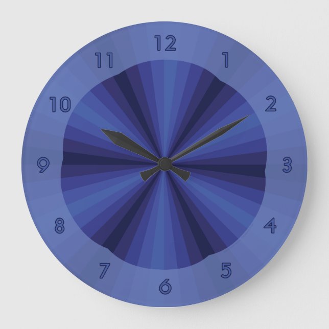 Optical Illusion Blue Clock (Front)
