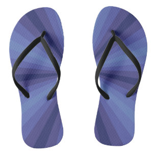 Optical Illusion Blue Flip Flops