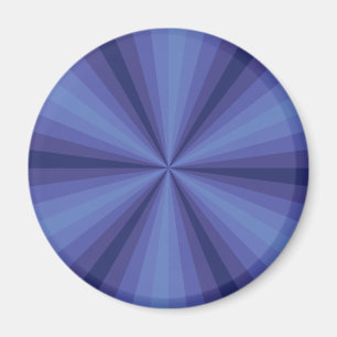 Optical Illusion Blue Magnet