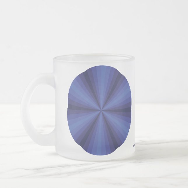 Optical Illusion Blue Mug (Left)