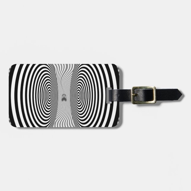 Optical Illusion - Bothersome Fly Luggage Tag (Front Horizontal)